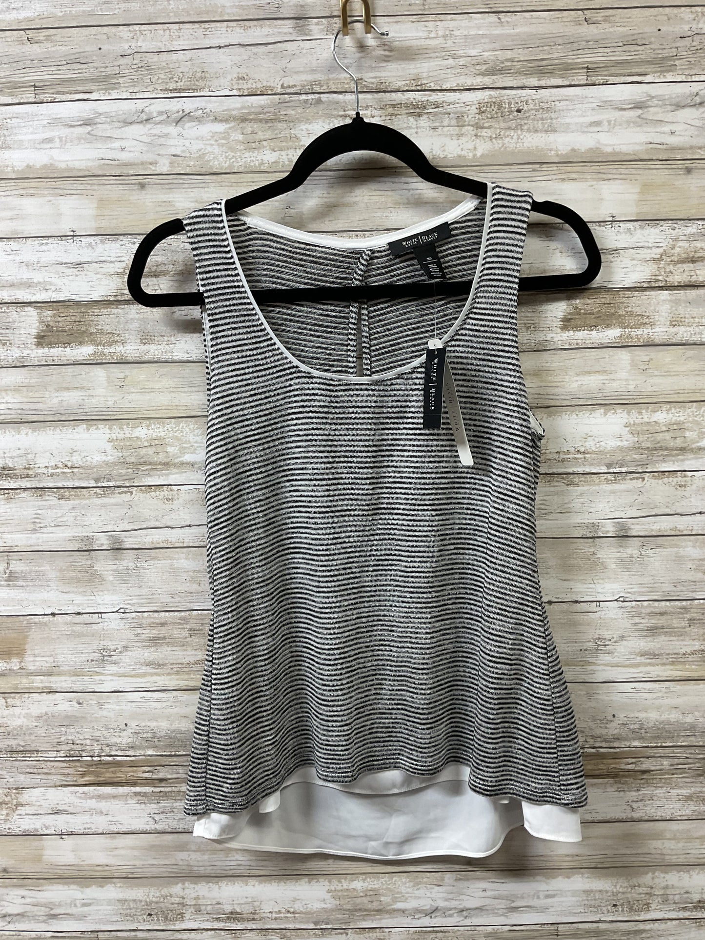 Top Sleeveless By White House Black Market In Black & White, Size:Xs
