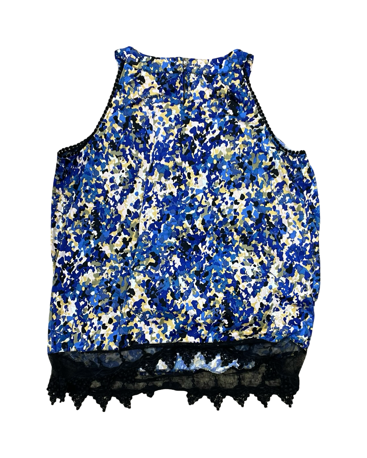 Top Sleeveless By Cmc In Blue & Green, Size:Xl