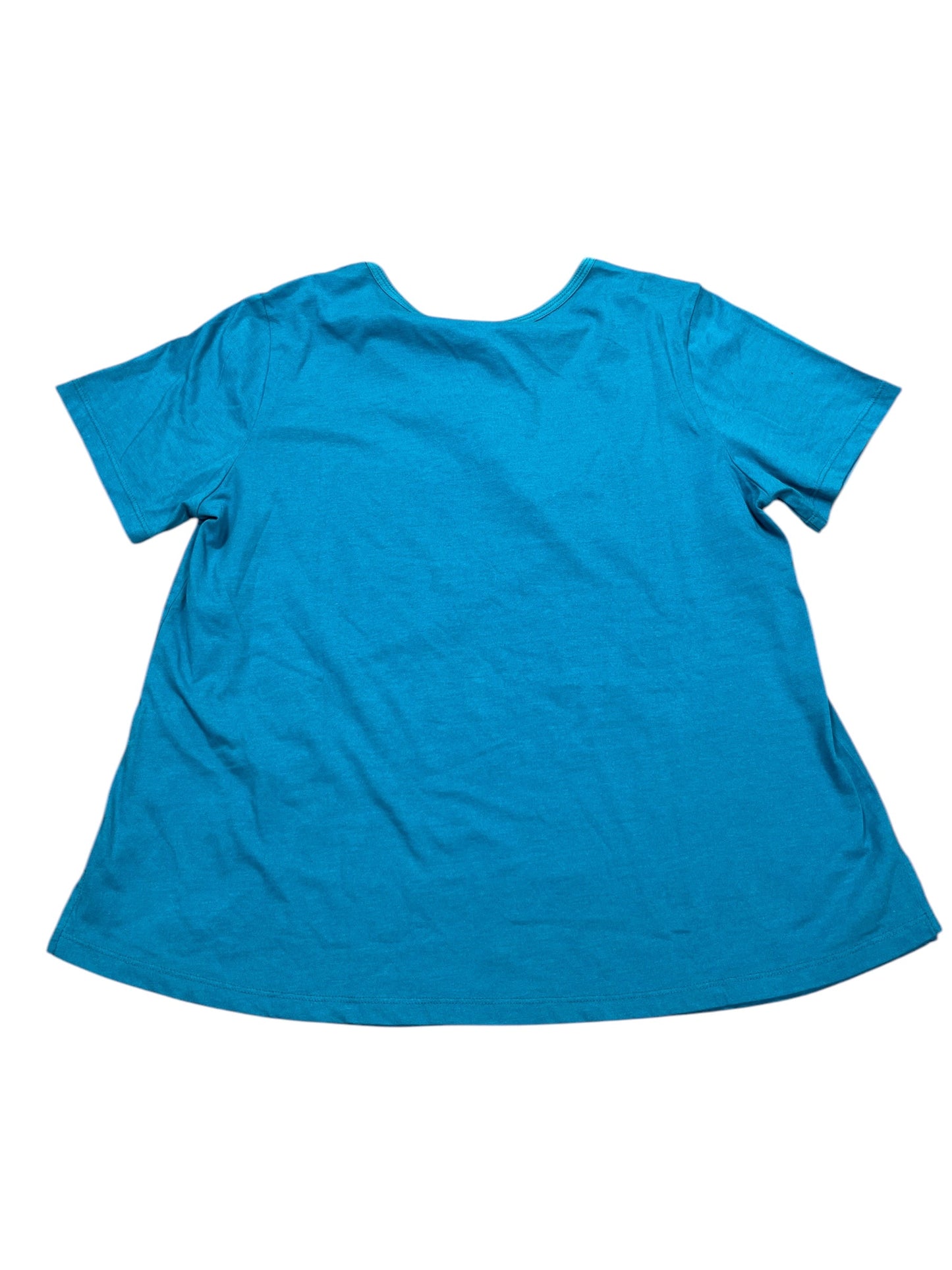 Top Ss Basic By Logo In Blue, Size:M