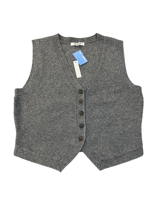 Vest Sweater By Madewell In Grey, Size:M