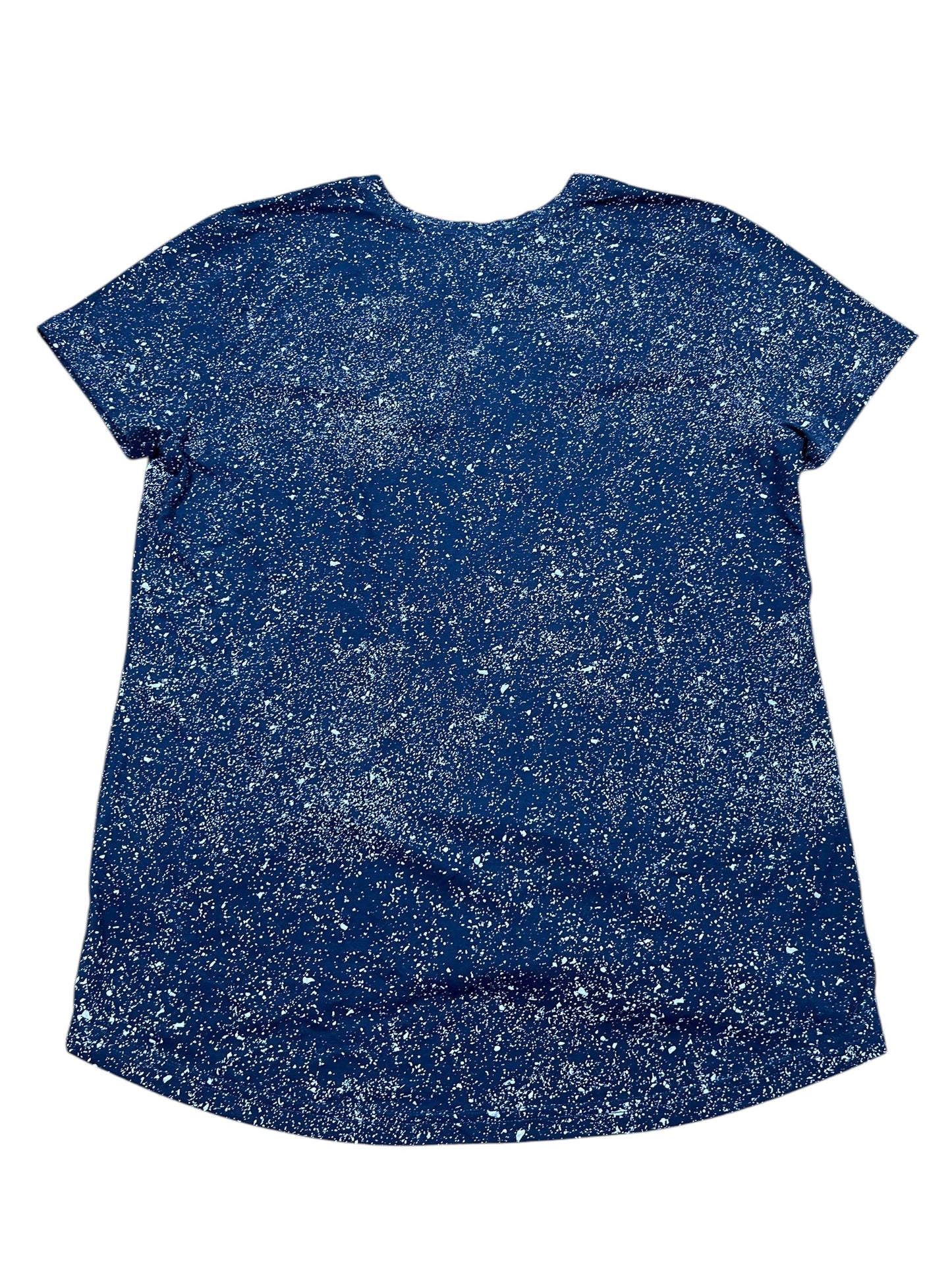 Athletic Top Ss By Adidas In Blue, Size:Xl