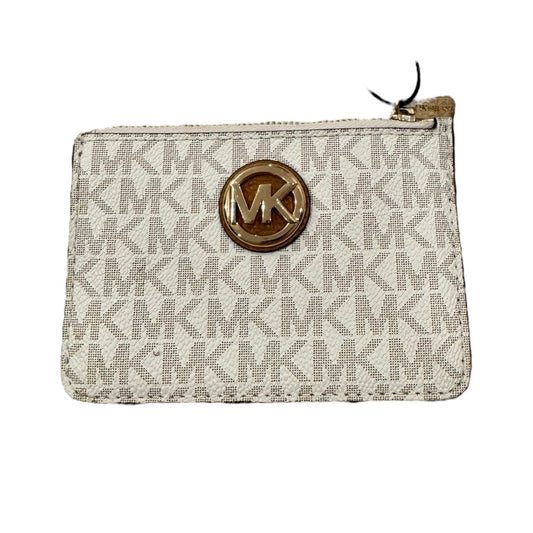 Wallet Designer By Michael Kors In Brown & White, Size:Small