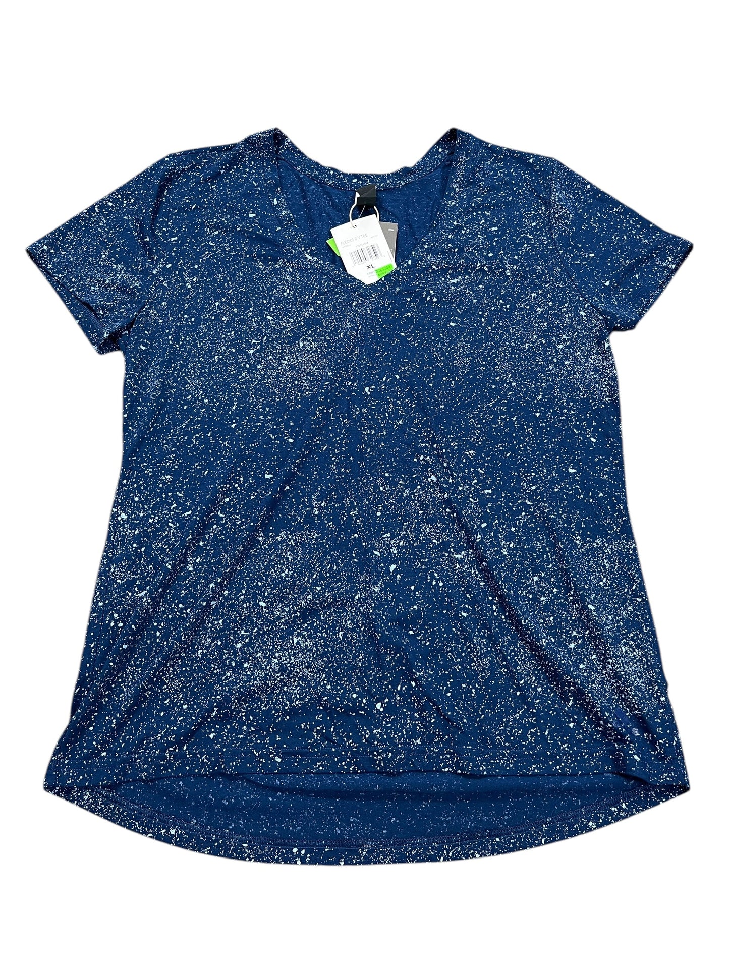 Athletic Top Ss By Adidas In Blue, Size:Xl