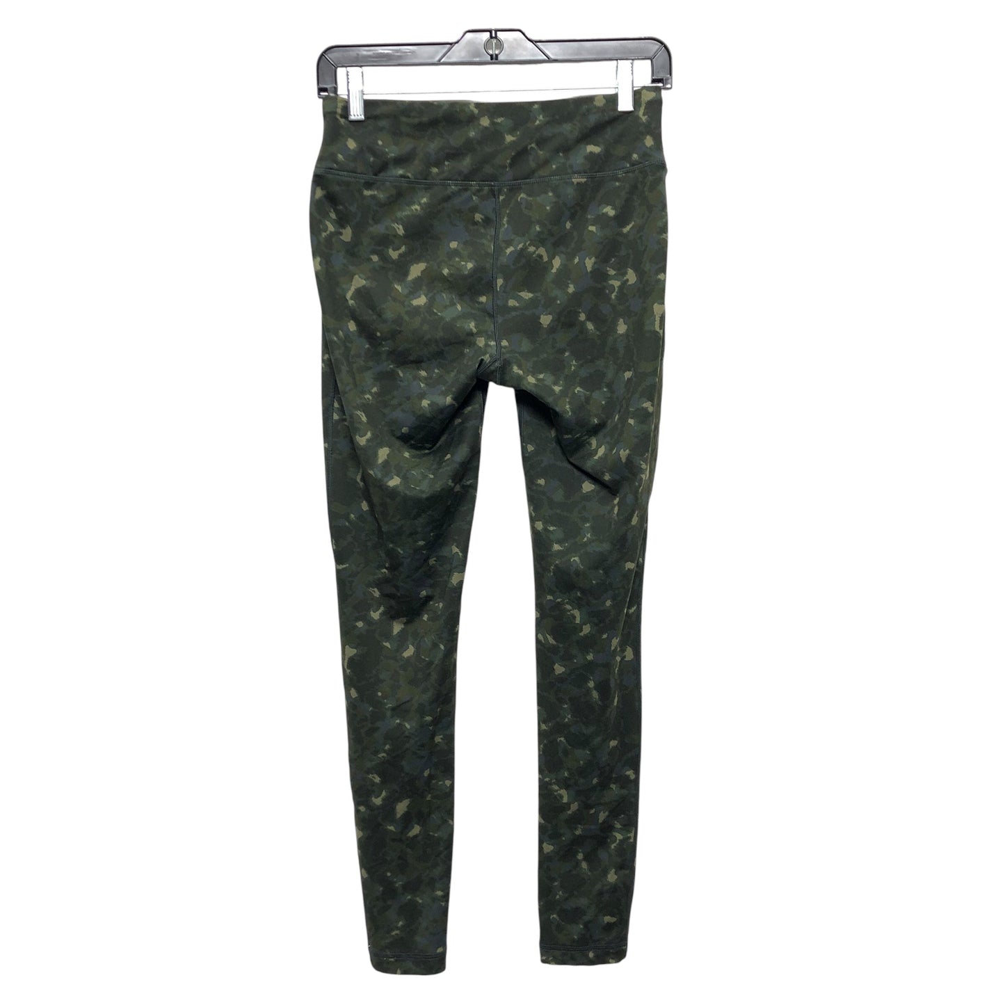 Athletic Leggings By Reebok In Green, Size:M