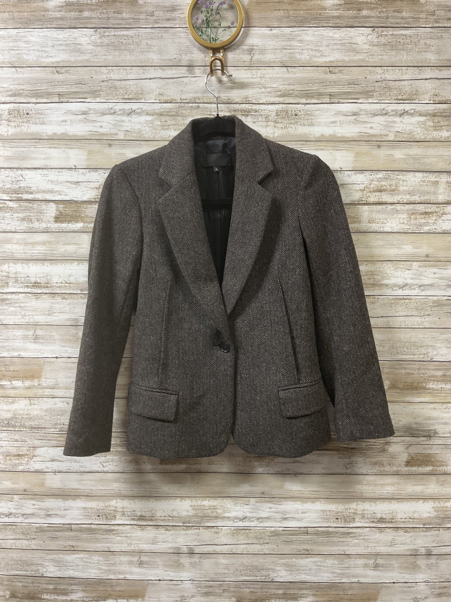Blazer By Nili Lotan In Black & Brown, Size:0