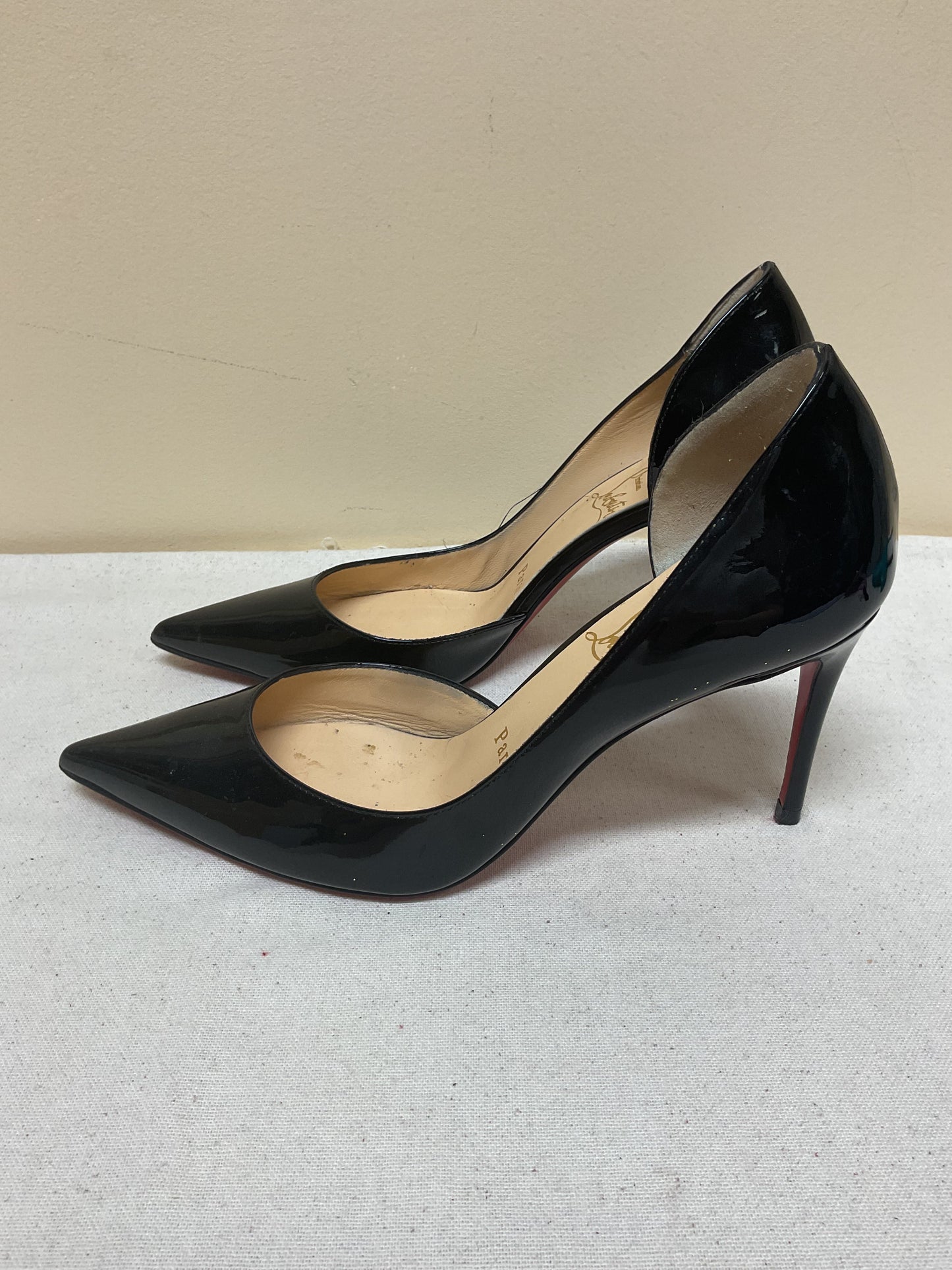 Shoes Luxury Designer By Christian Louboutin In Black, Size:5.5