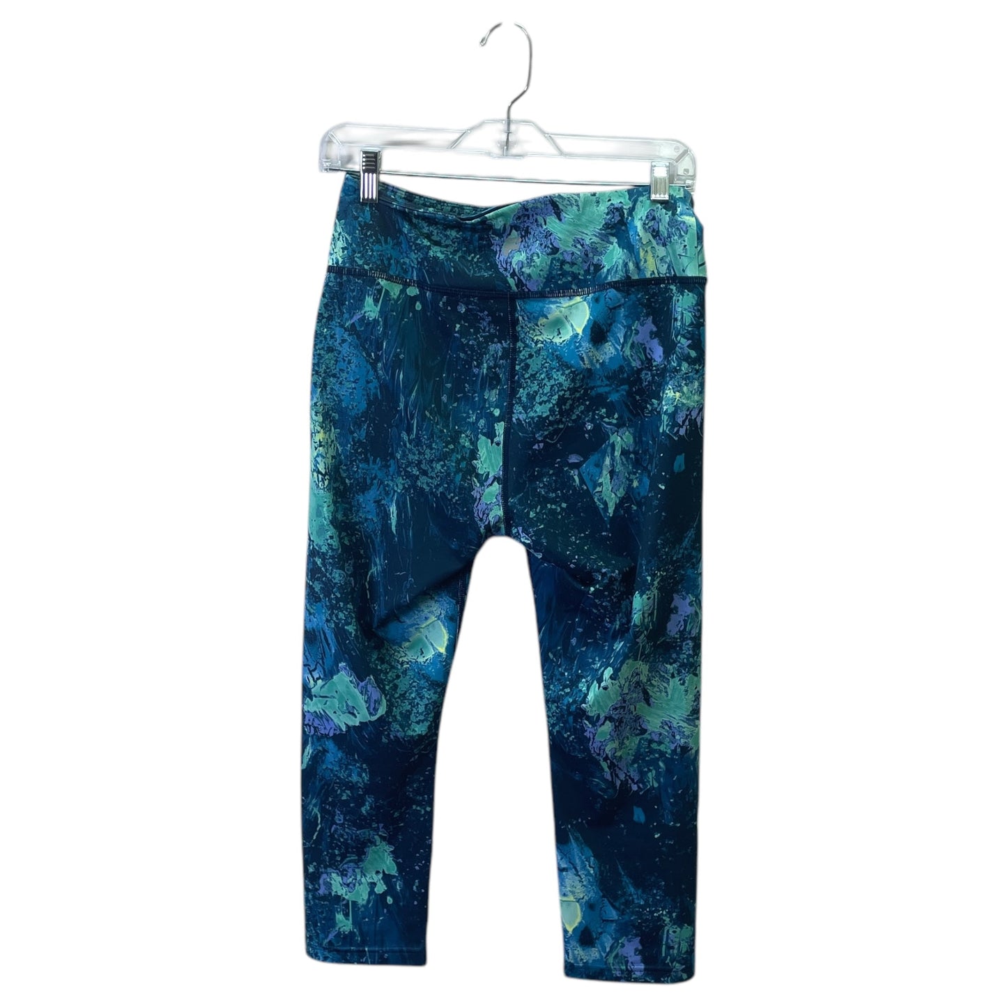 Athletic Leggings By Fila In Aqua, Size:M