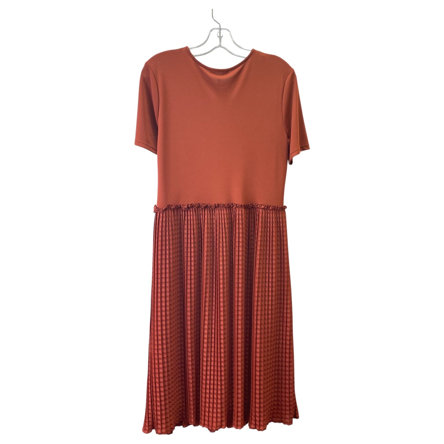 Dress Casual Midi By Zara In Orange, Size:M