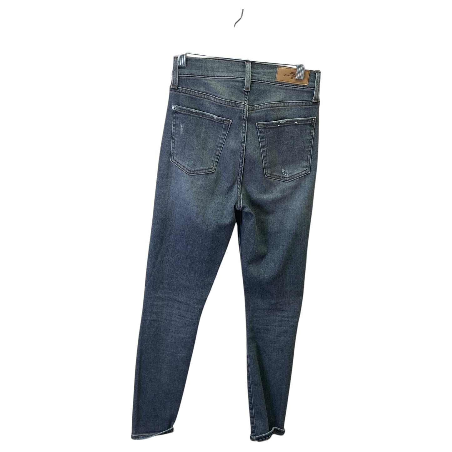 Jeans Skinny By 7 For All Mankind In Grey Denim, Size:0