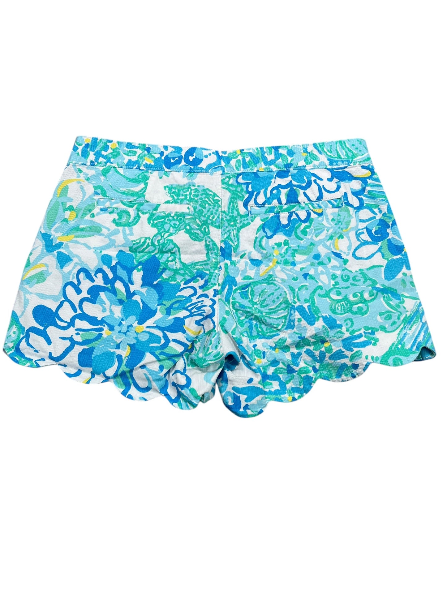 Shorts Designer By Lilly Pulitzer In Blue & White, Size:S