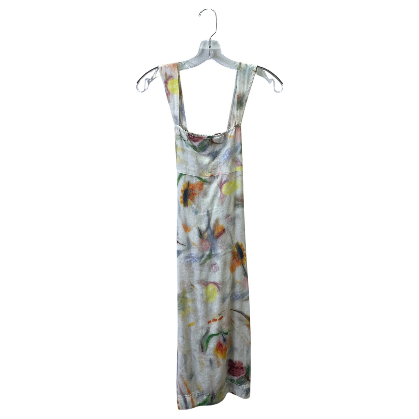 Dress Casual Midi By Pilcro In White & Yellow, Size:Xs
