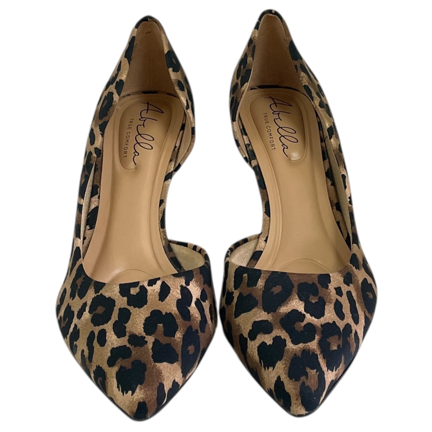 Shoes Heels Kitten By Abella In Animal Print, Size:10