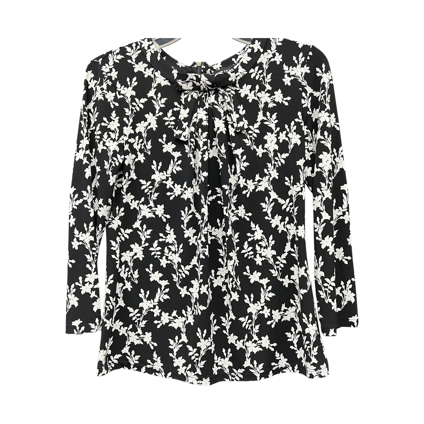 Top Ls Designer By Karl Lagerfeld In Black & White, Size:Xs