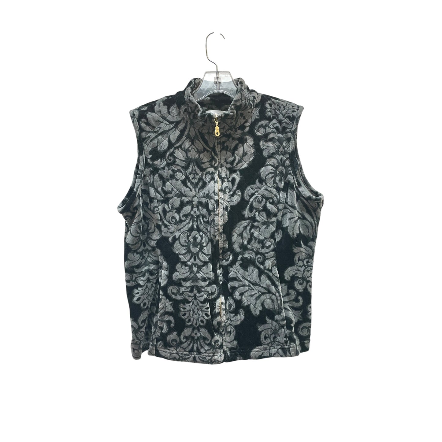 Vest Other By Charter Club In Black & Grey, Size:L