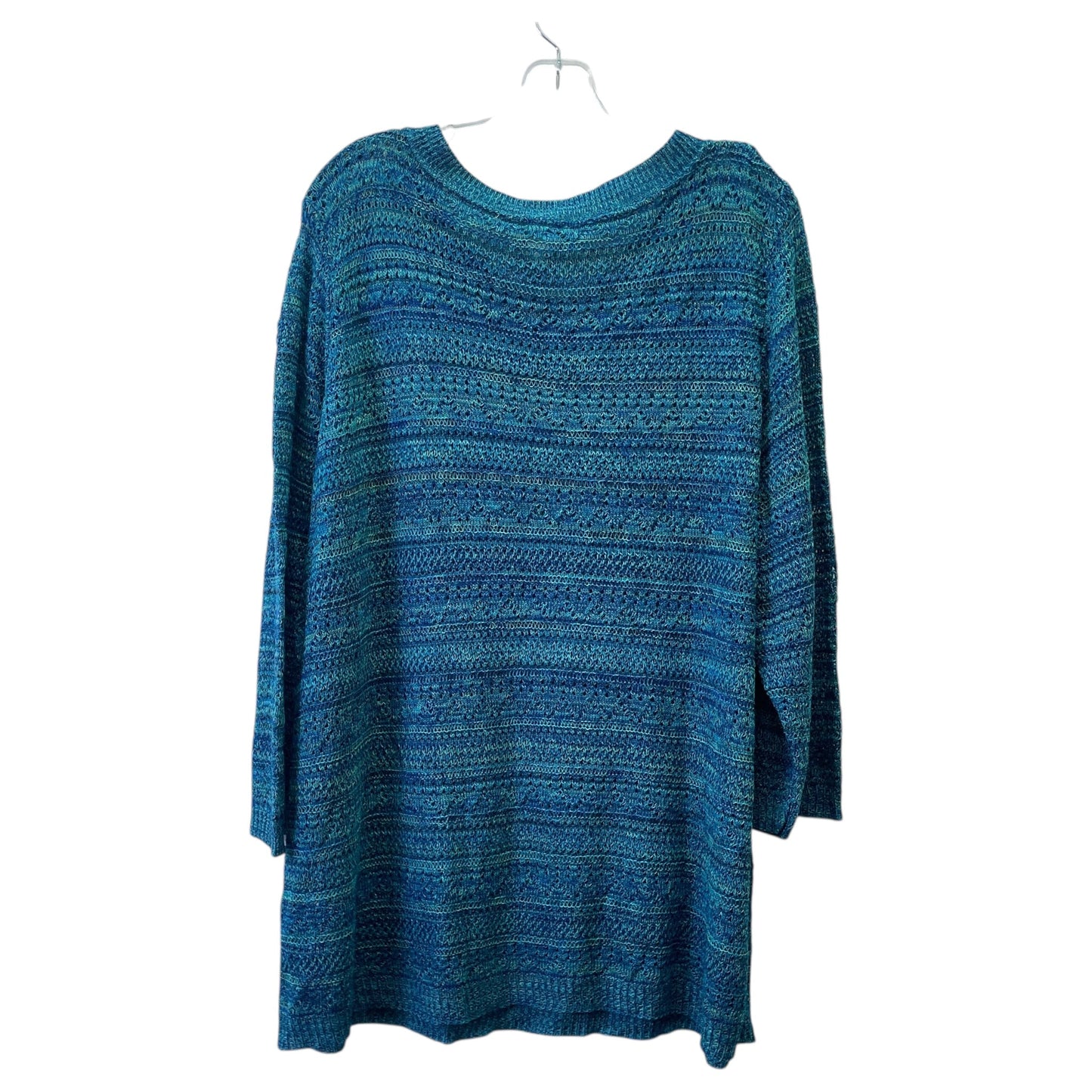 Sweater By Catherines In Blue & Green, Size:2X