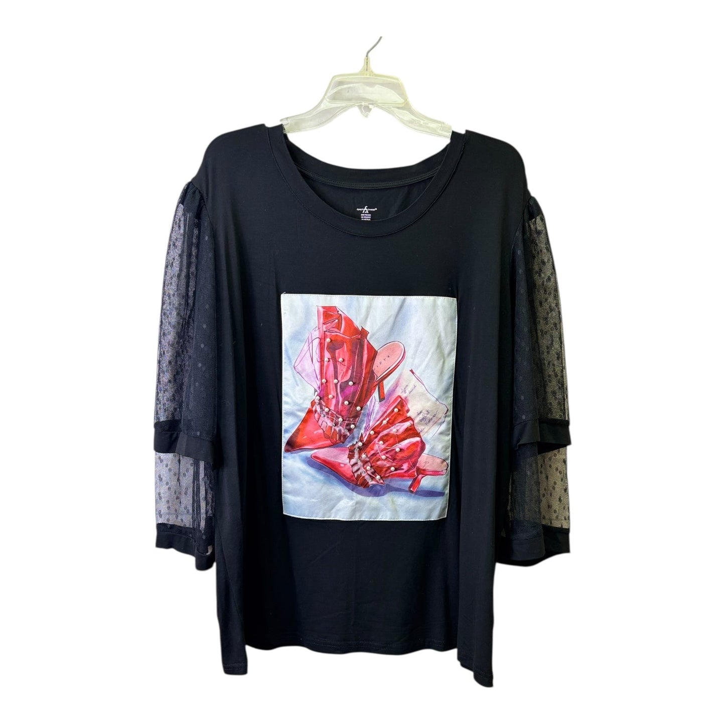 Top Ss By Clothes Mentor In Red, Size:M