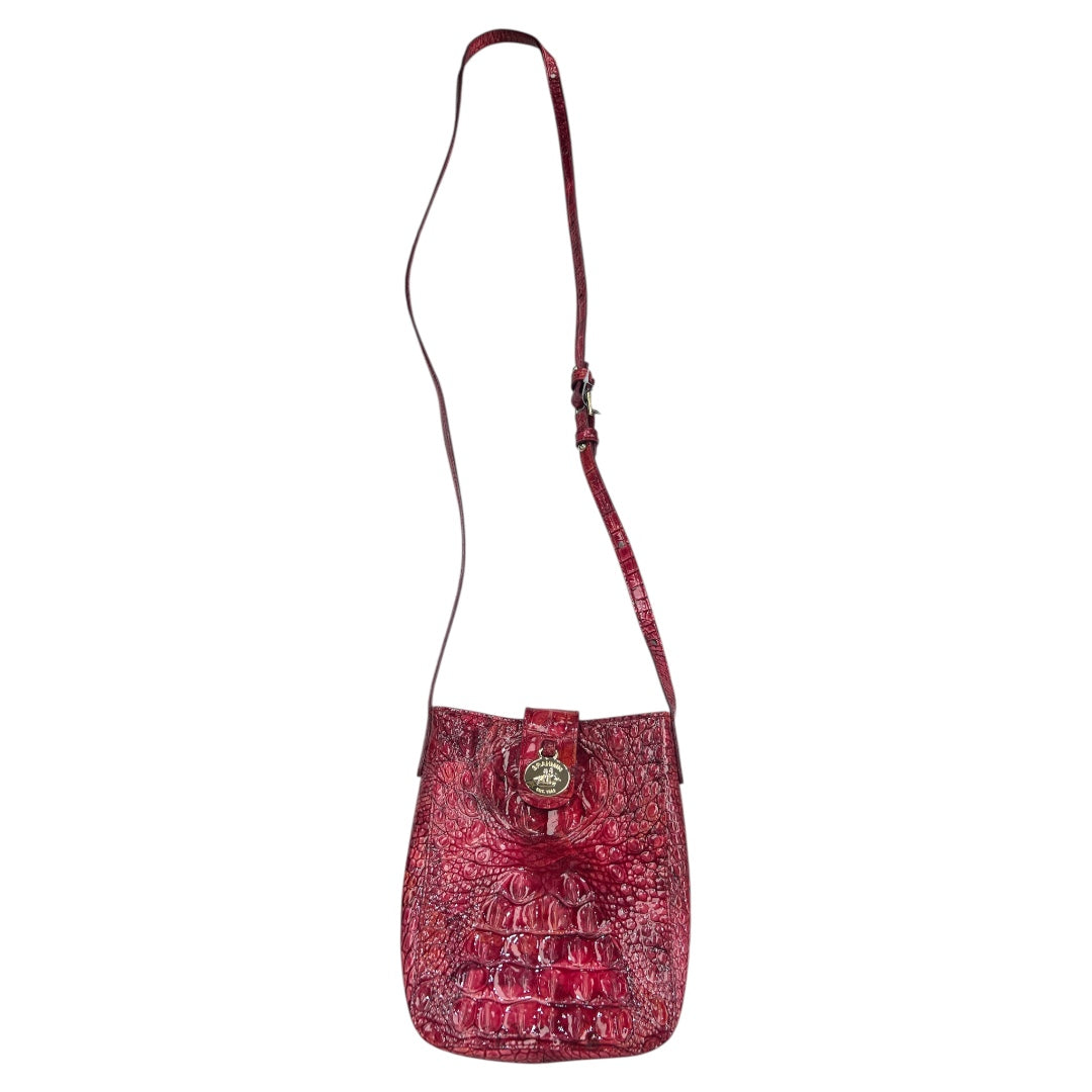 Crossbody Designer By Brahmin In Red, Size:Small