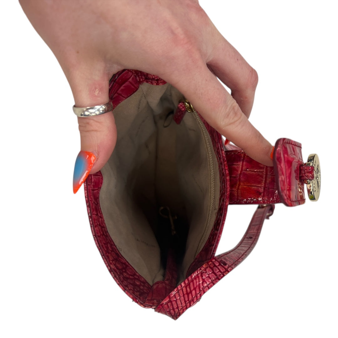 Crossbody Designer By Brahmin In Red, Size:Small