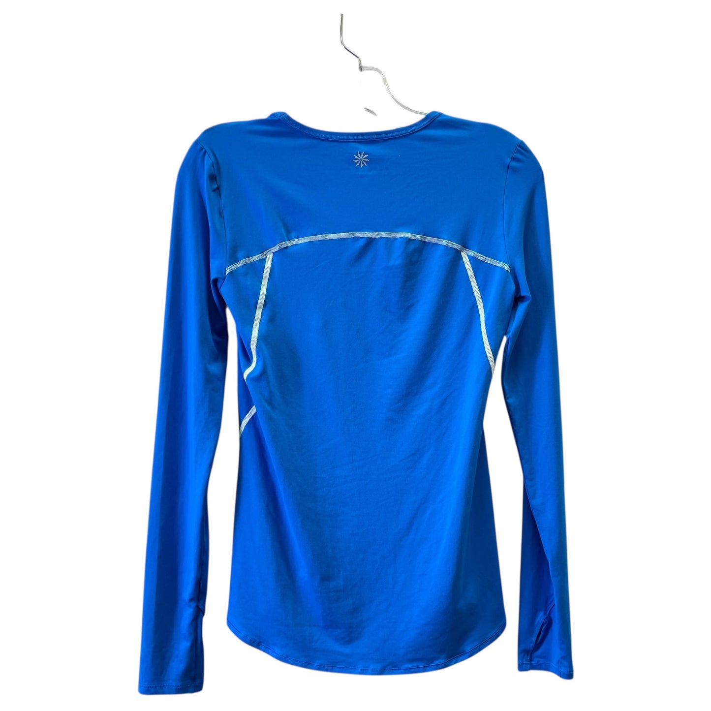 Athletic Top Ls Collar By Athleta In Blue, Size:Xs