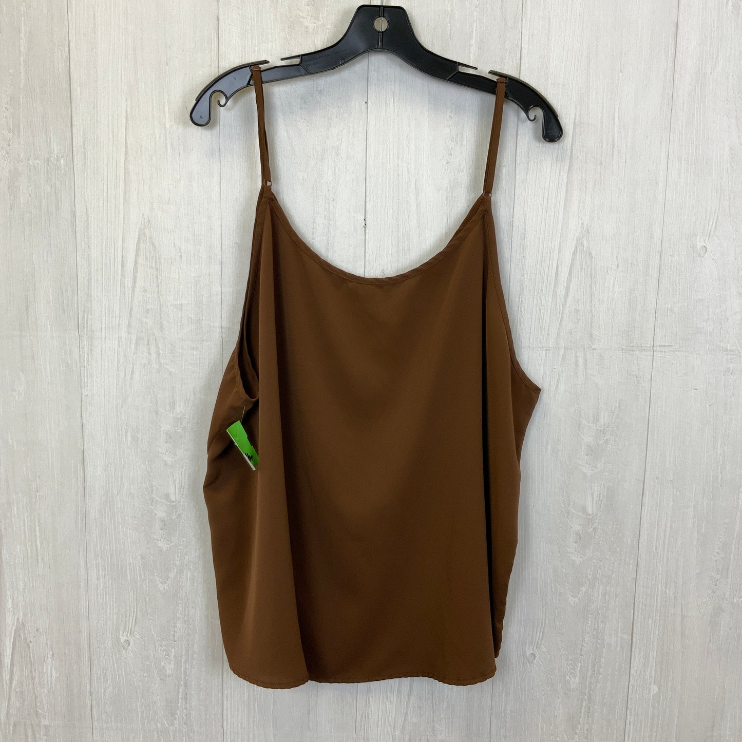 Tank Top By Shein In Brown, Size:4X