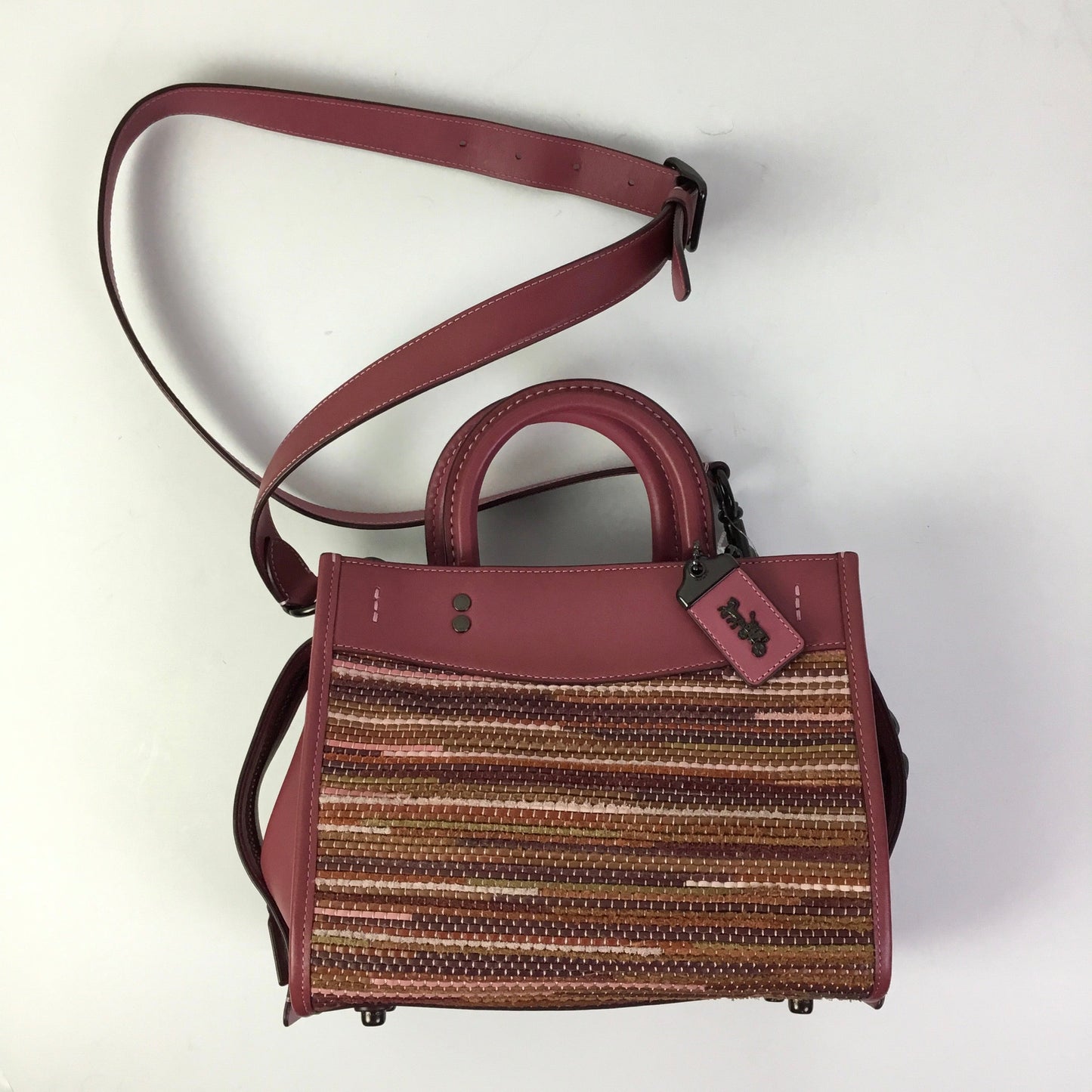 Crossbody Designer By Coach In Pink, Size:Medium