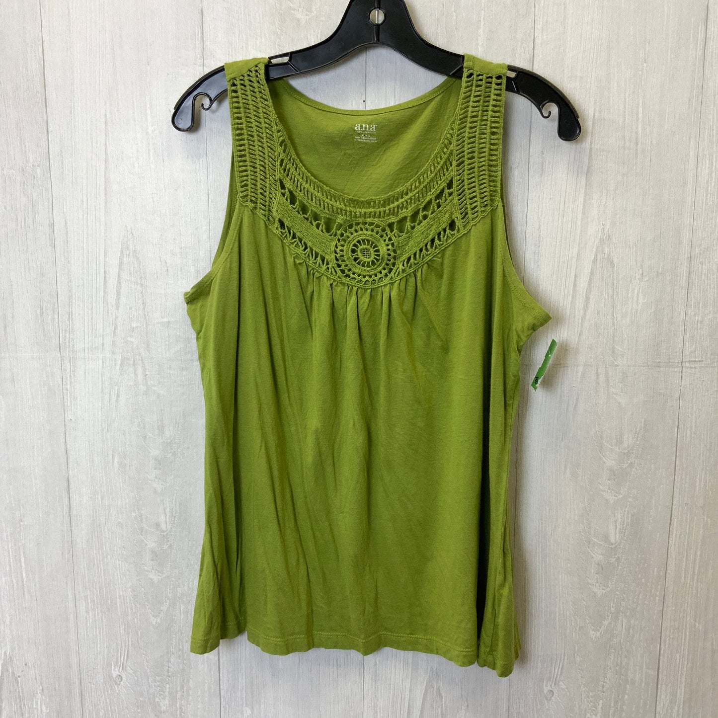 Tank Top By Ana In Green, Size:Xl