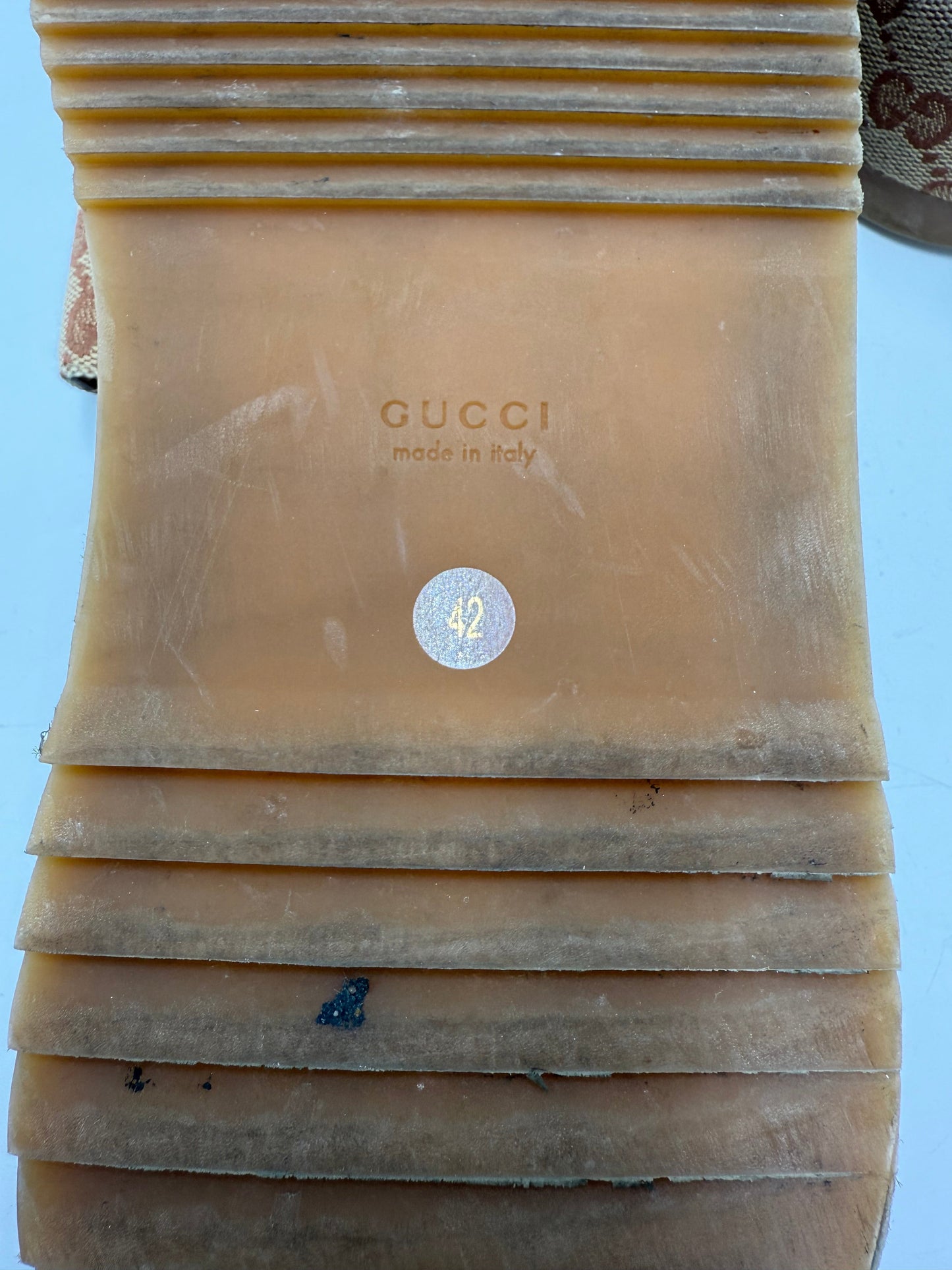 Gucci Platform Slide Luxury Designer Shoes, Size: 12 (42)