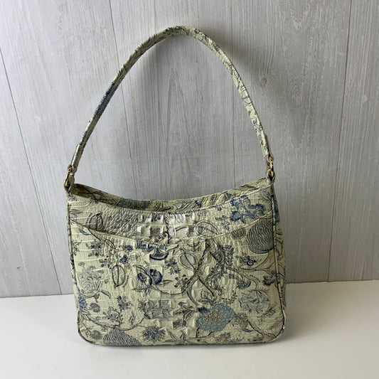 Handbag Designer By Brahmin In Blue & Cream, Size:Medium