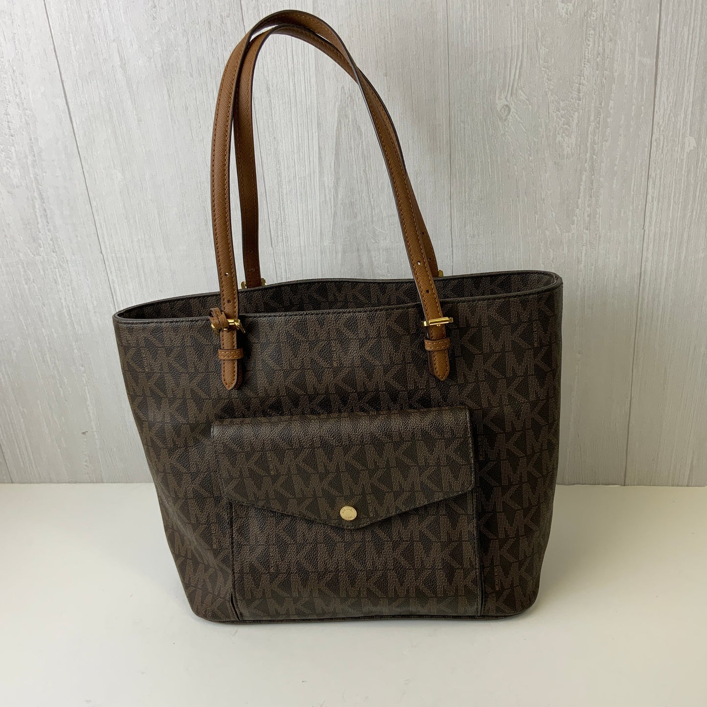 Handbag Designer By Michael Kors Collection In Brown, Size:Large