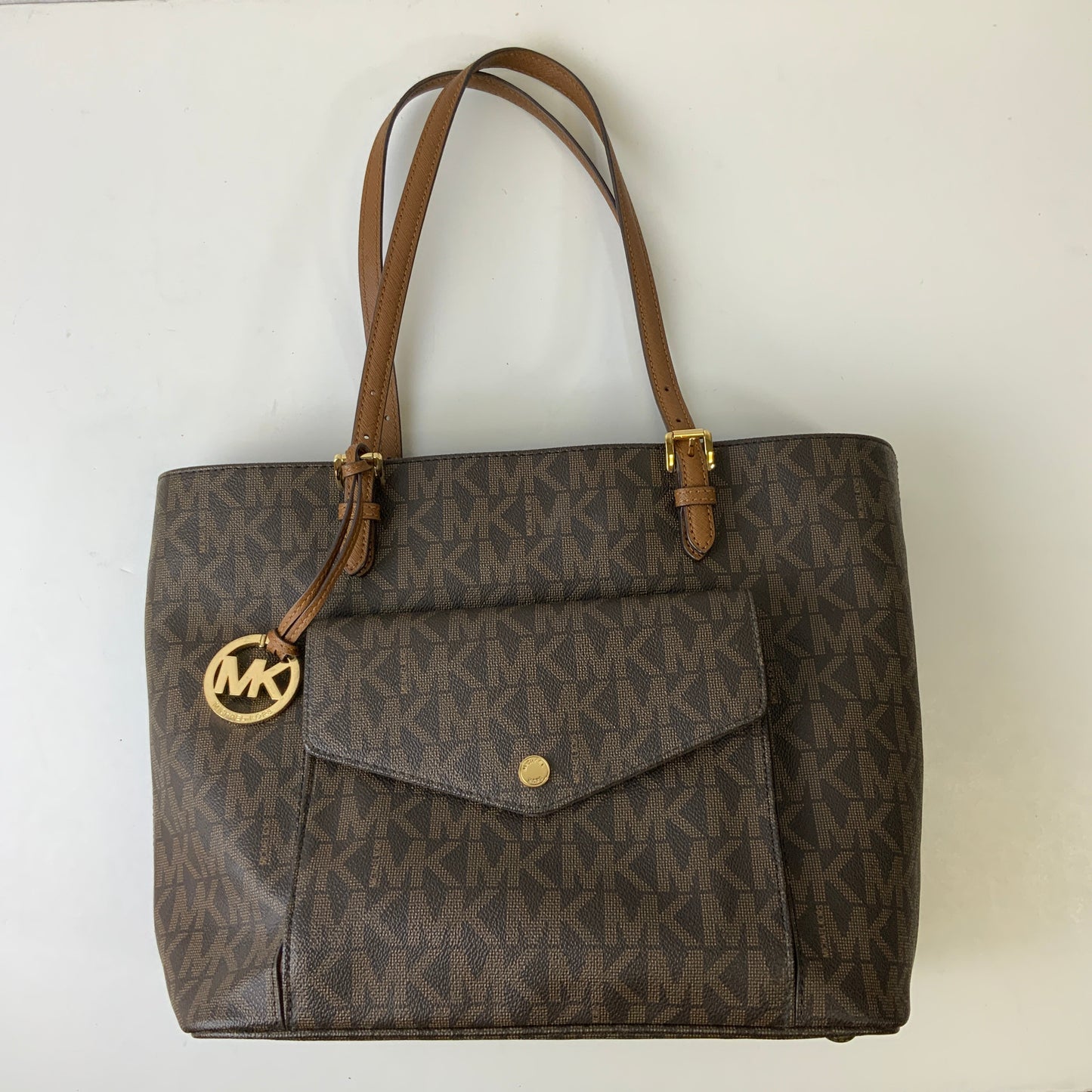 Handbag Designer By Michael Kors Collection In Brown, Size:Large