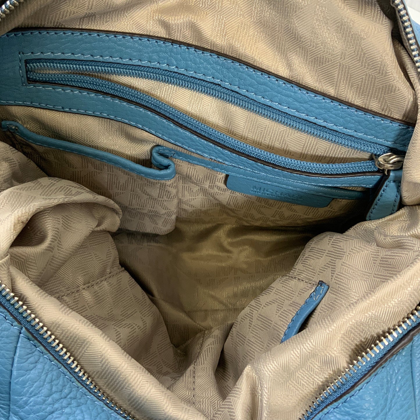 Handbag Designer By Michael Kors In Blue, Size:Medium