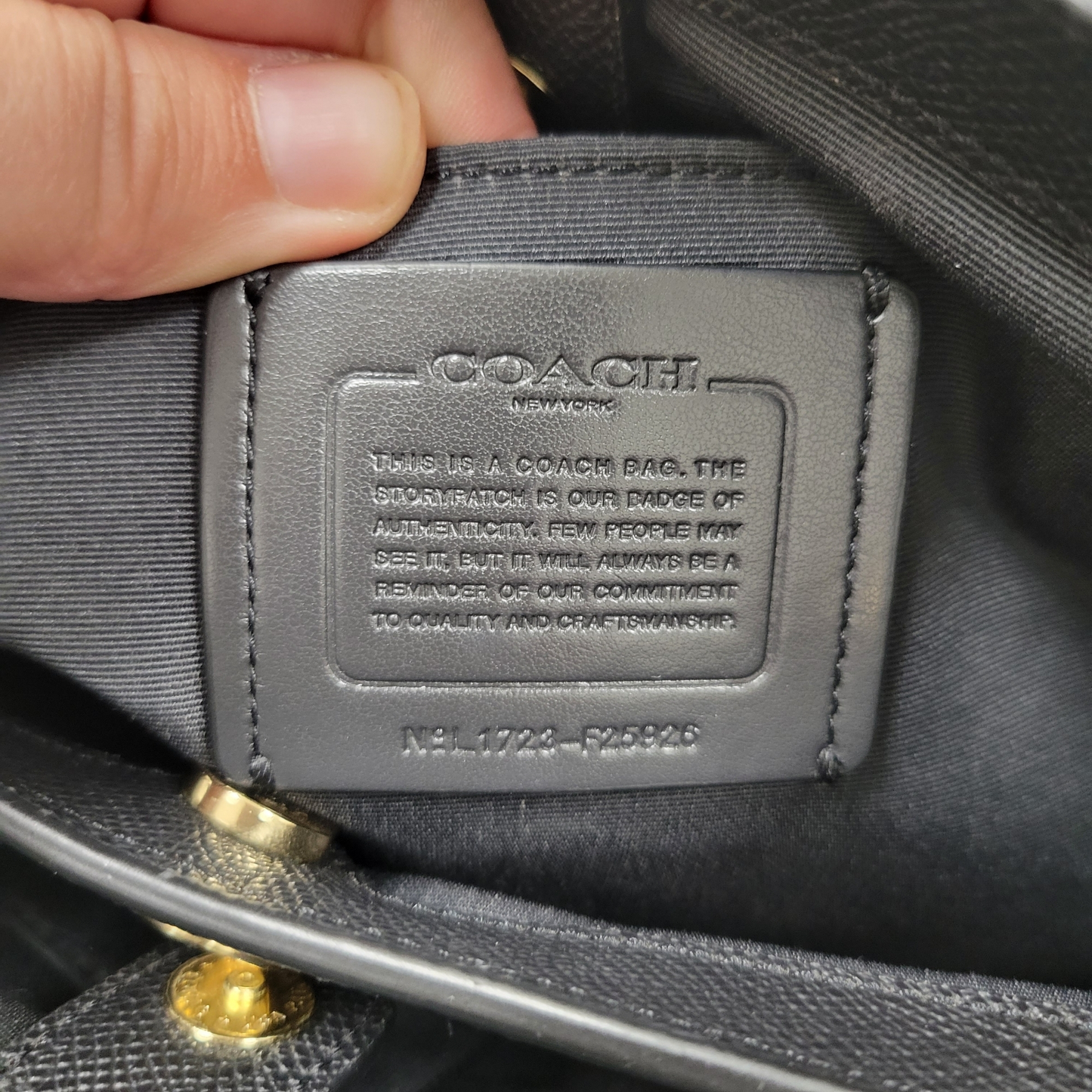 Handbag Designer By Coach Size: Large
