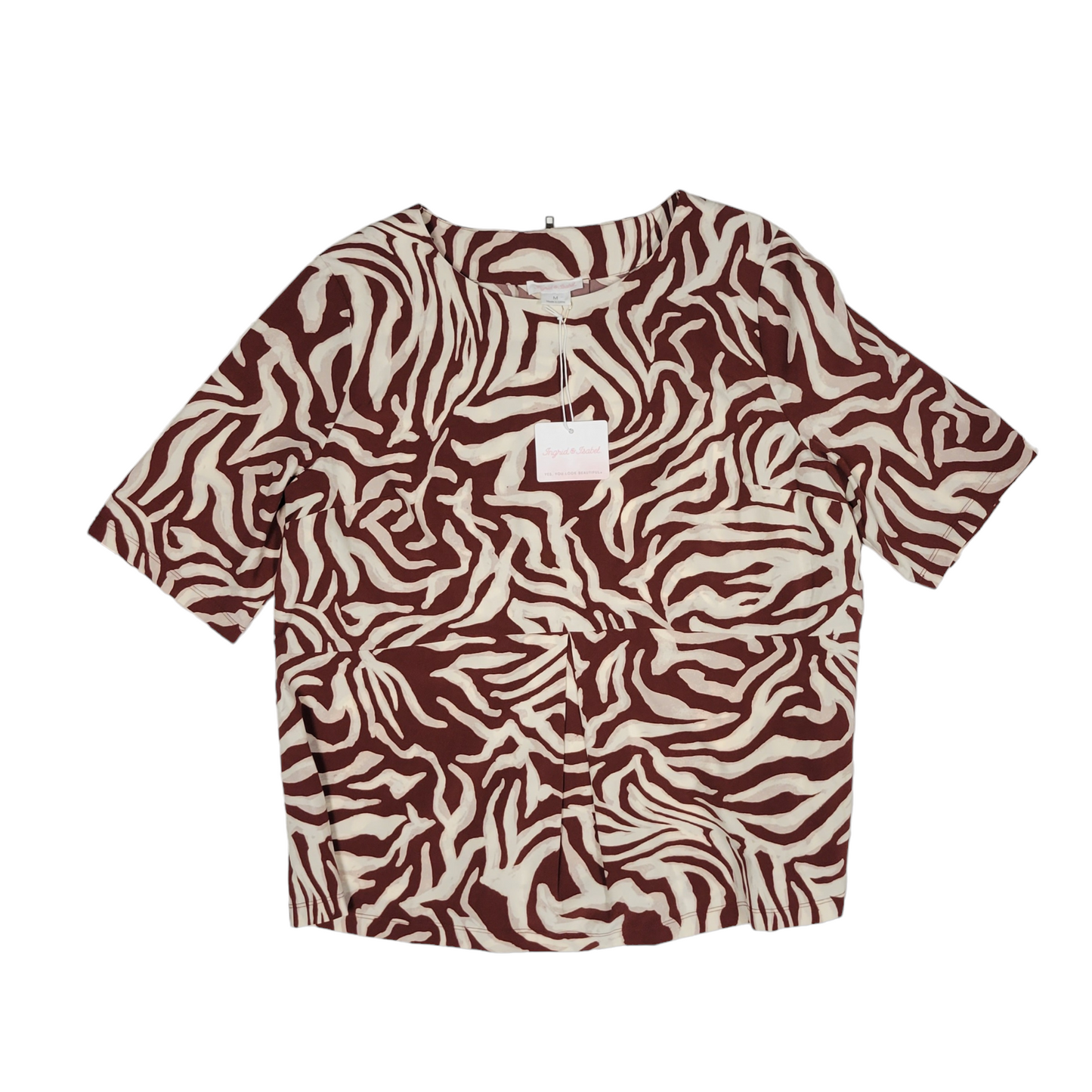 Maternity Top Short Sleeve By Ingrid & Isabel Size: M