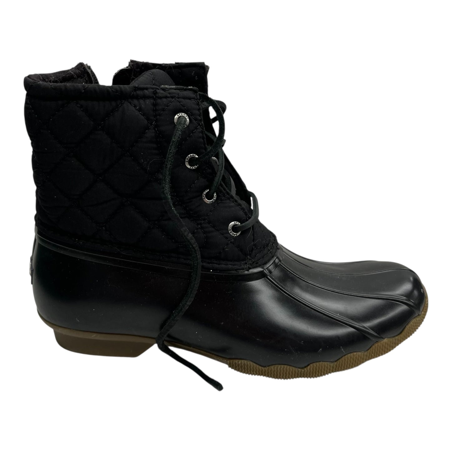 Boots Ankle Flats By Sperry In Black, Size:6
