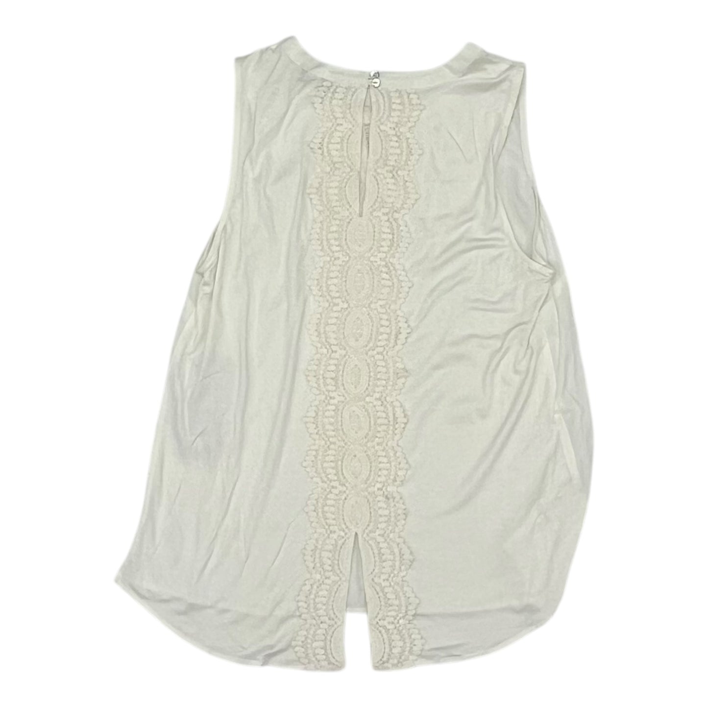 Blouse Sleeveless By Daniel Rainn In Cream, Size:M