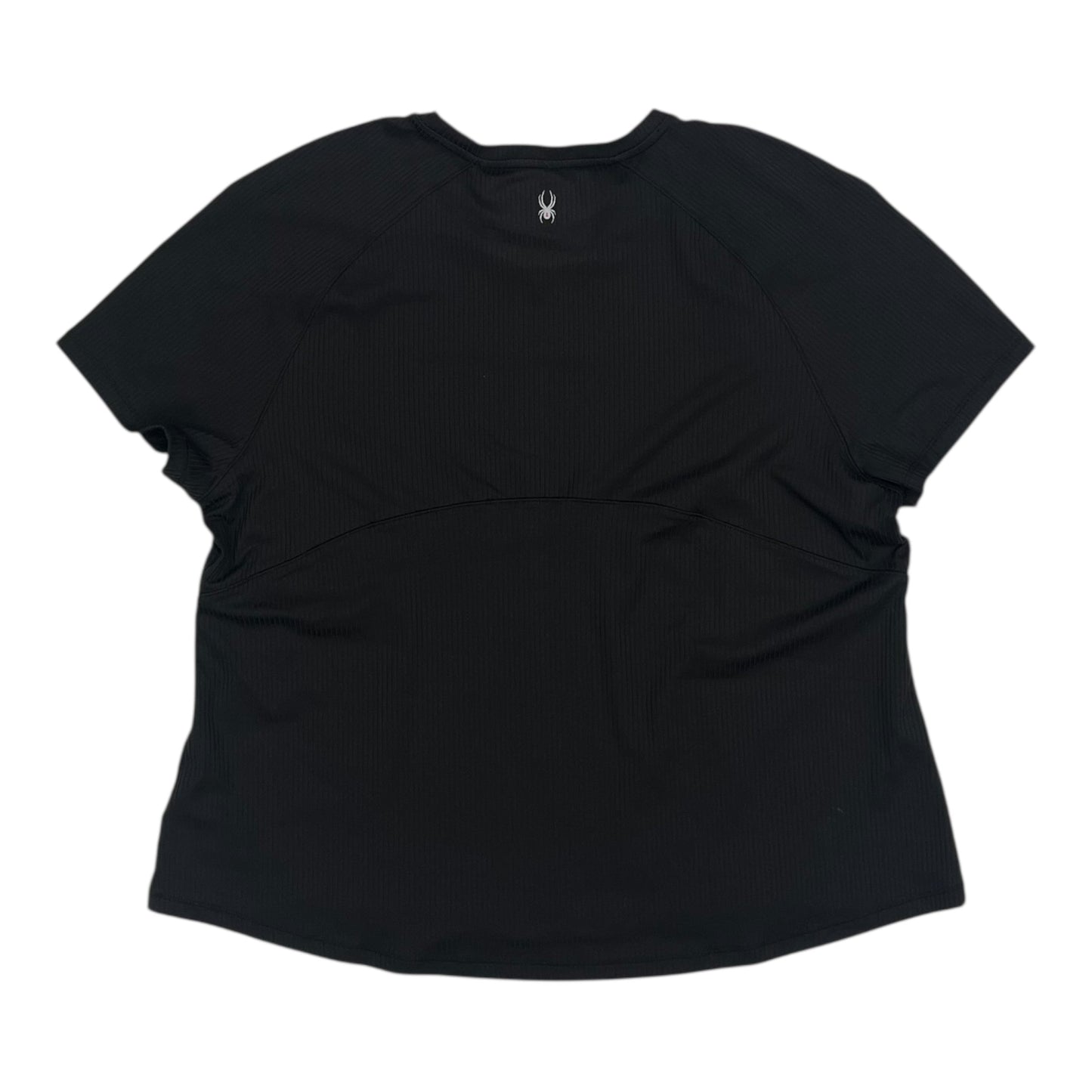 Athletic Top Ss By Spyder In Black, Size:Xxl