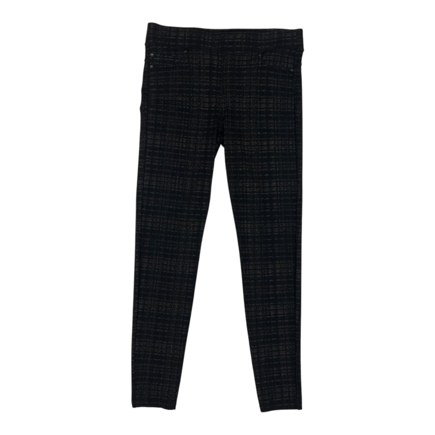 Pants Leggings By Liverpool In Black & Brown, Size:10