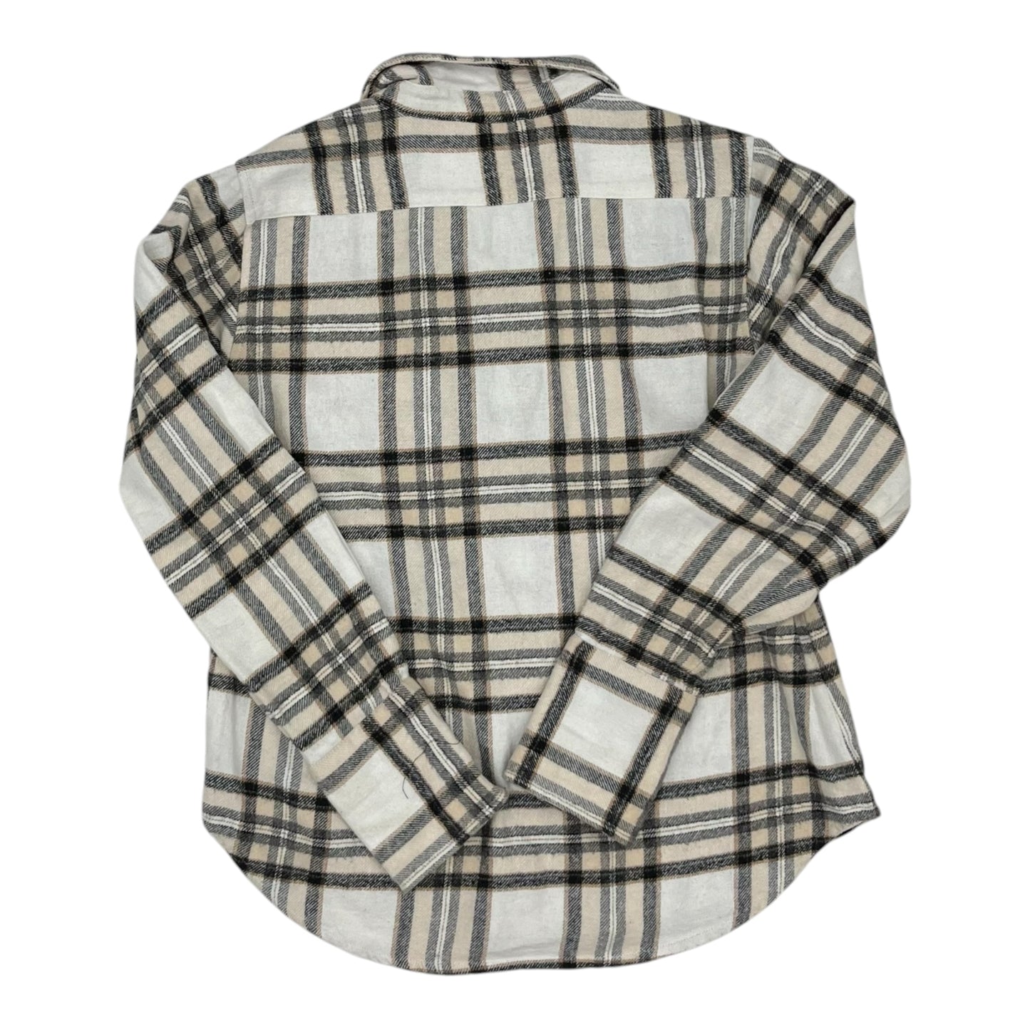 Jacket Shirt By Karen Kane In Cream, Size:L