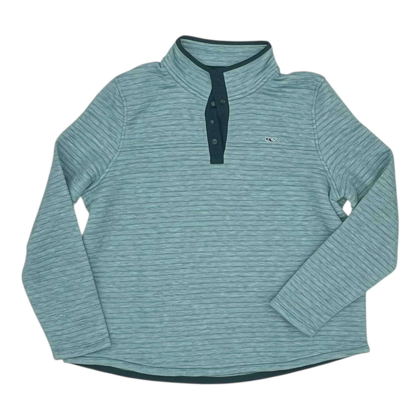 Sweatshirt Collar By Vineyard Vines In Aqua, Size:Xl