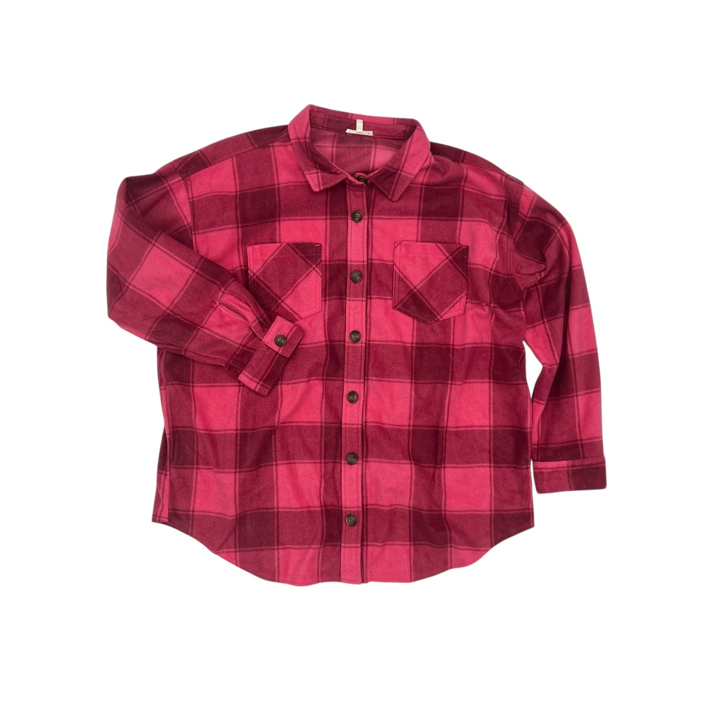 Top Ls By Maurices In Pink, Size:Xxl