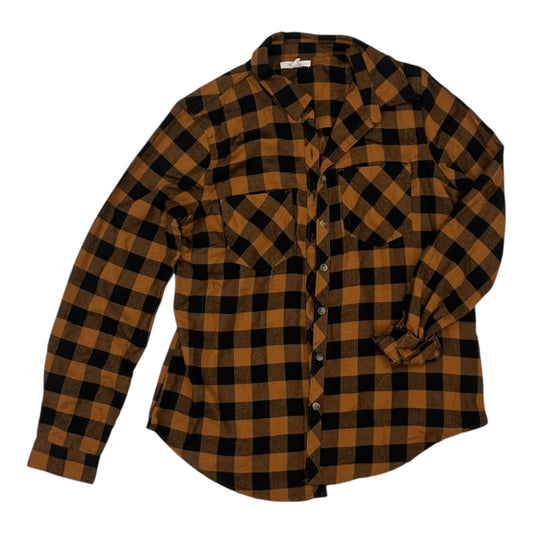 Blouse Ls By Maurices In Black & Brown, Size:S