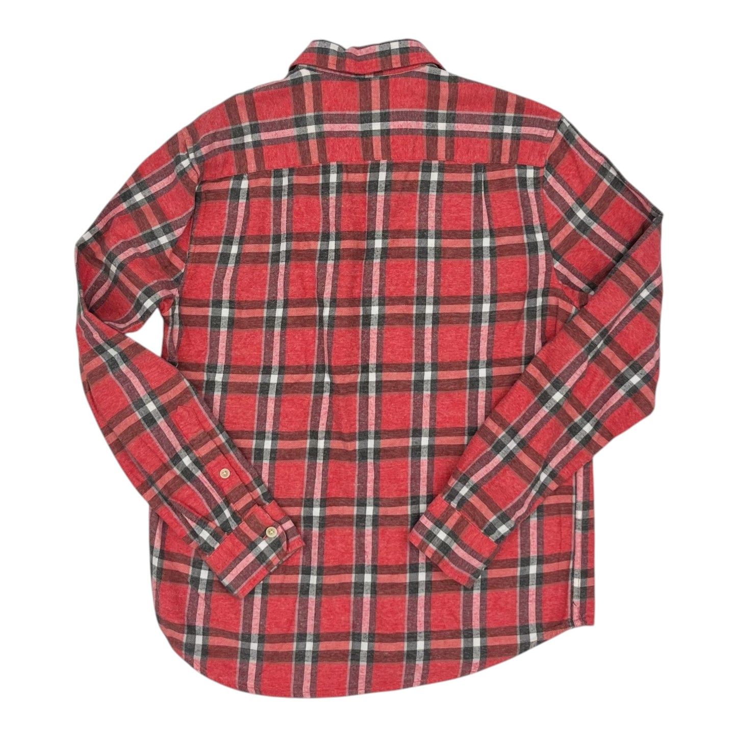 Blouse Ls By Lucky Brand In Grey & Red, Size:M