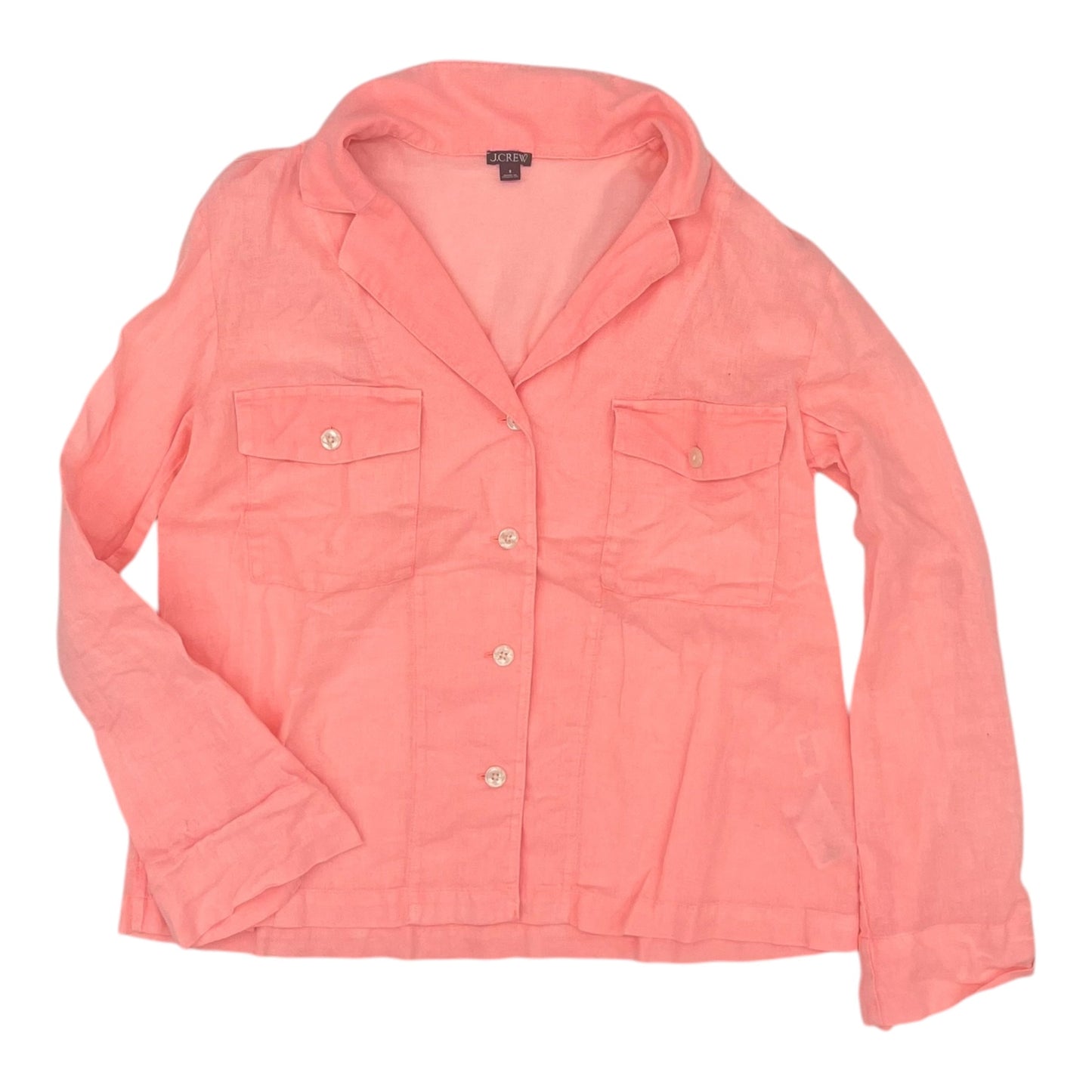 Top Ls By J. Crew In Peach, Size:M