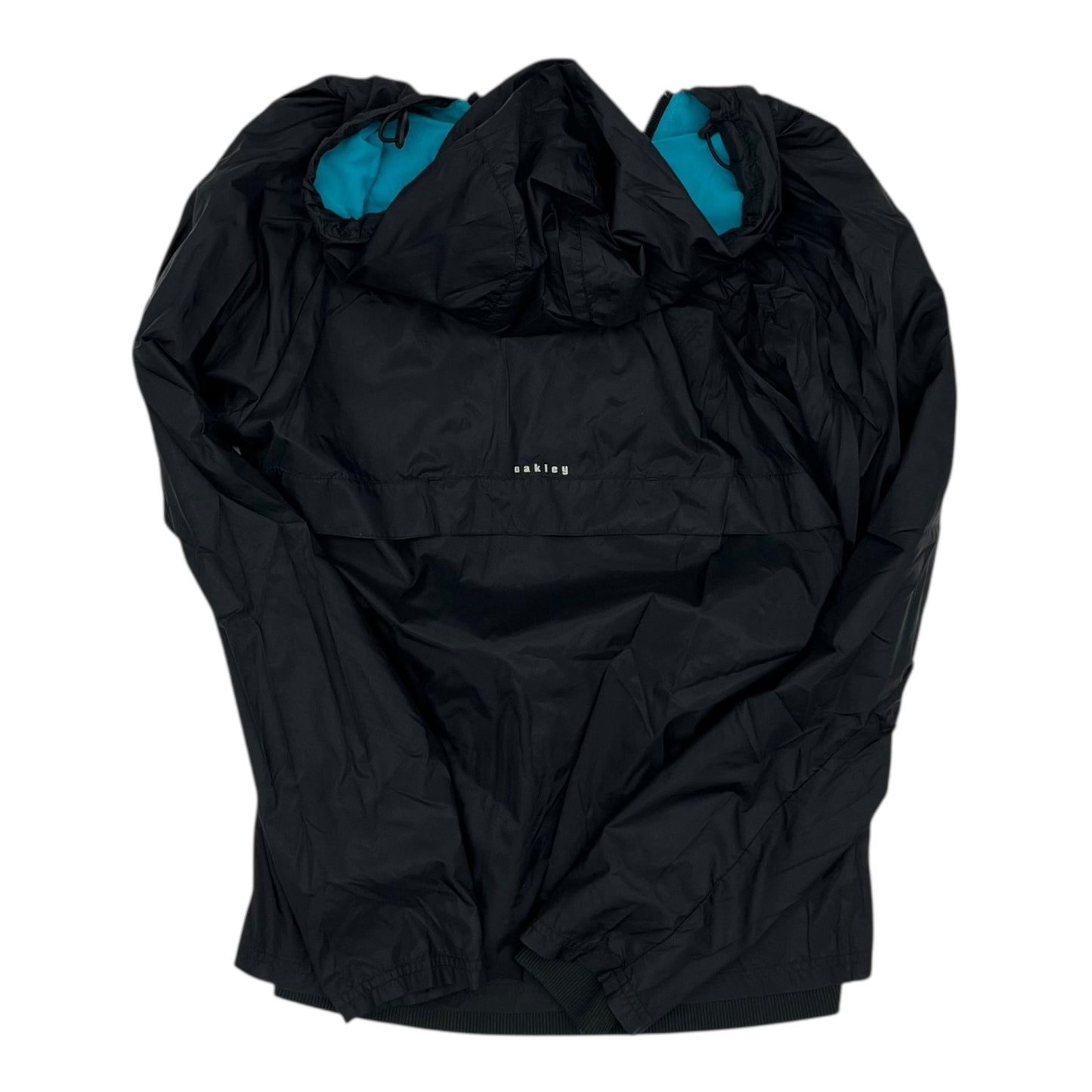 Jacket Windbreaker By Oakley In Black & Blue, Size:M