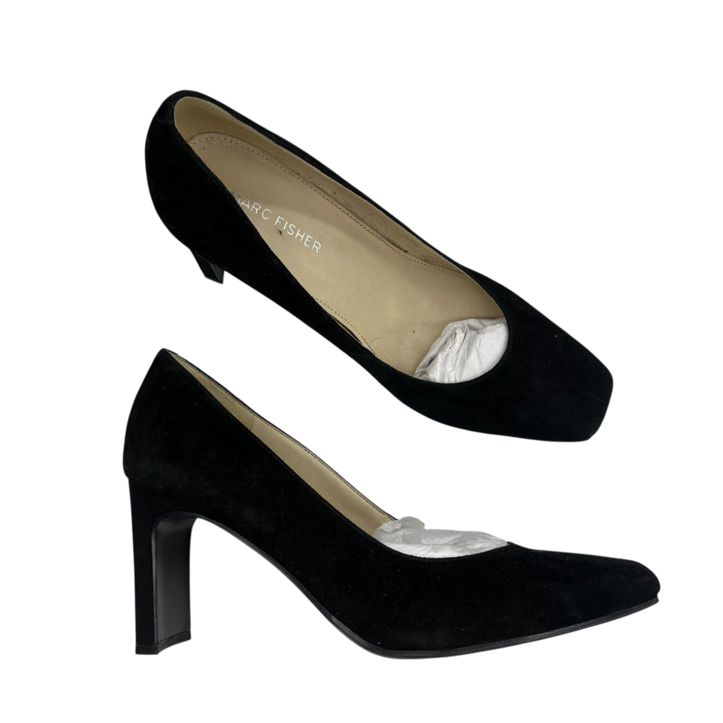 Shoes Heels Block By Marc Fisher In Black, Size:7.5