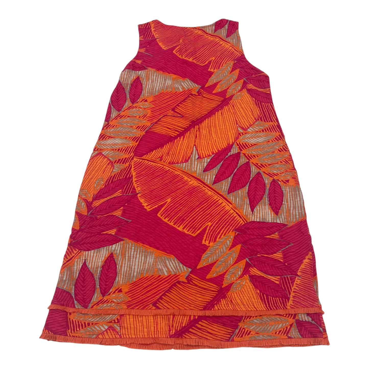 Dress Casual Short By Chicos In Orange & Pink, Size:S