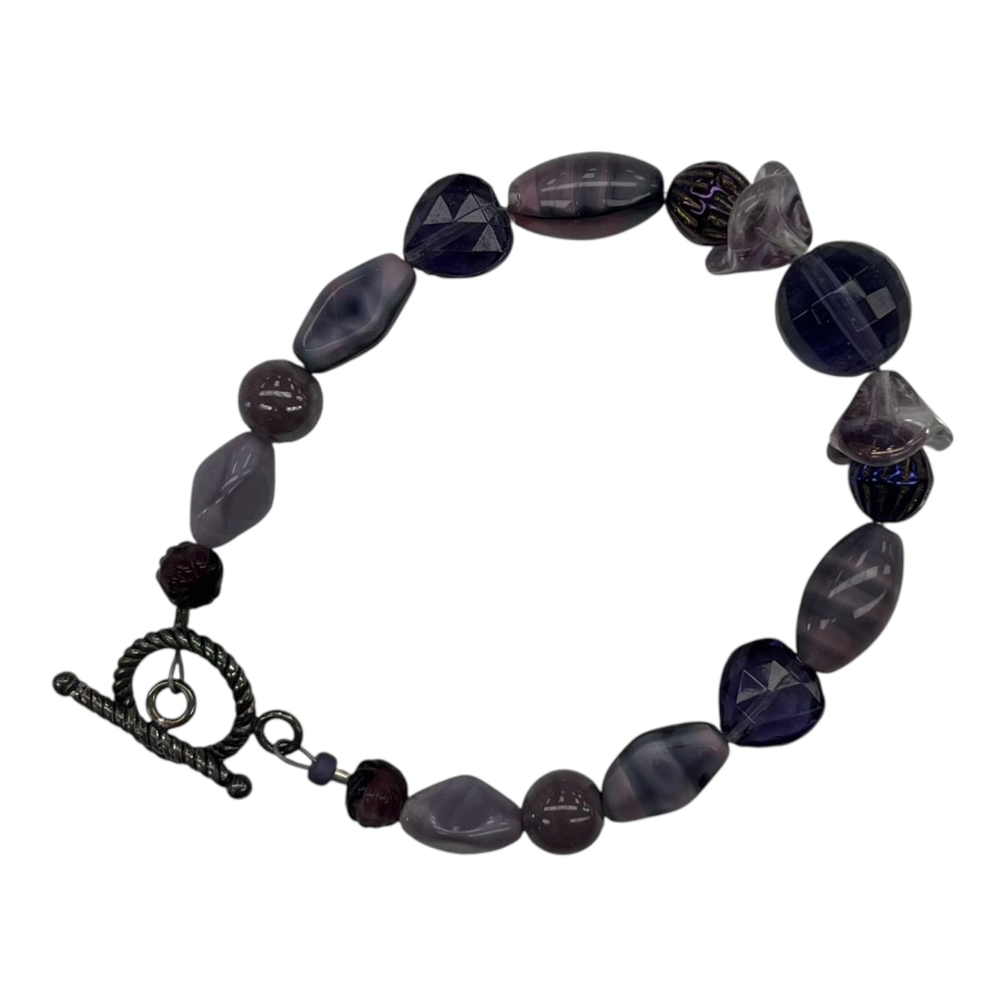 Bracelet Beaded By Cme In Purple