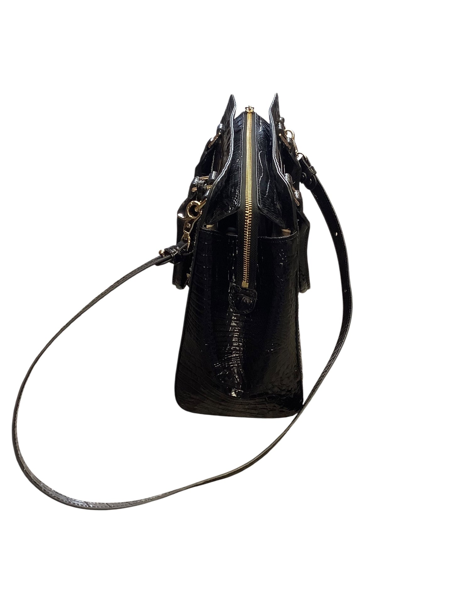 Handbag Designer By Brahmin In Black, Size:Large