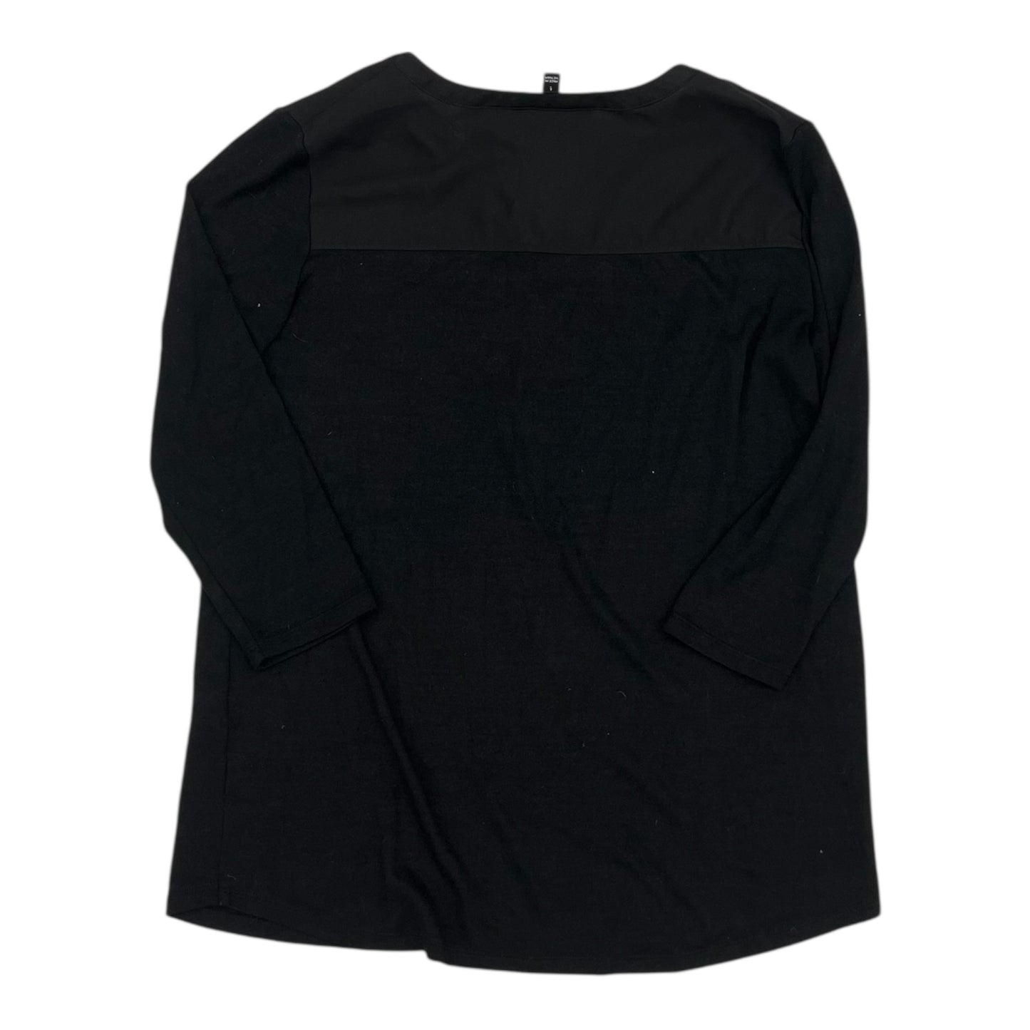 Blouse 3/4 Sleeve By 41 Hawthorn In Black, Size:L