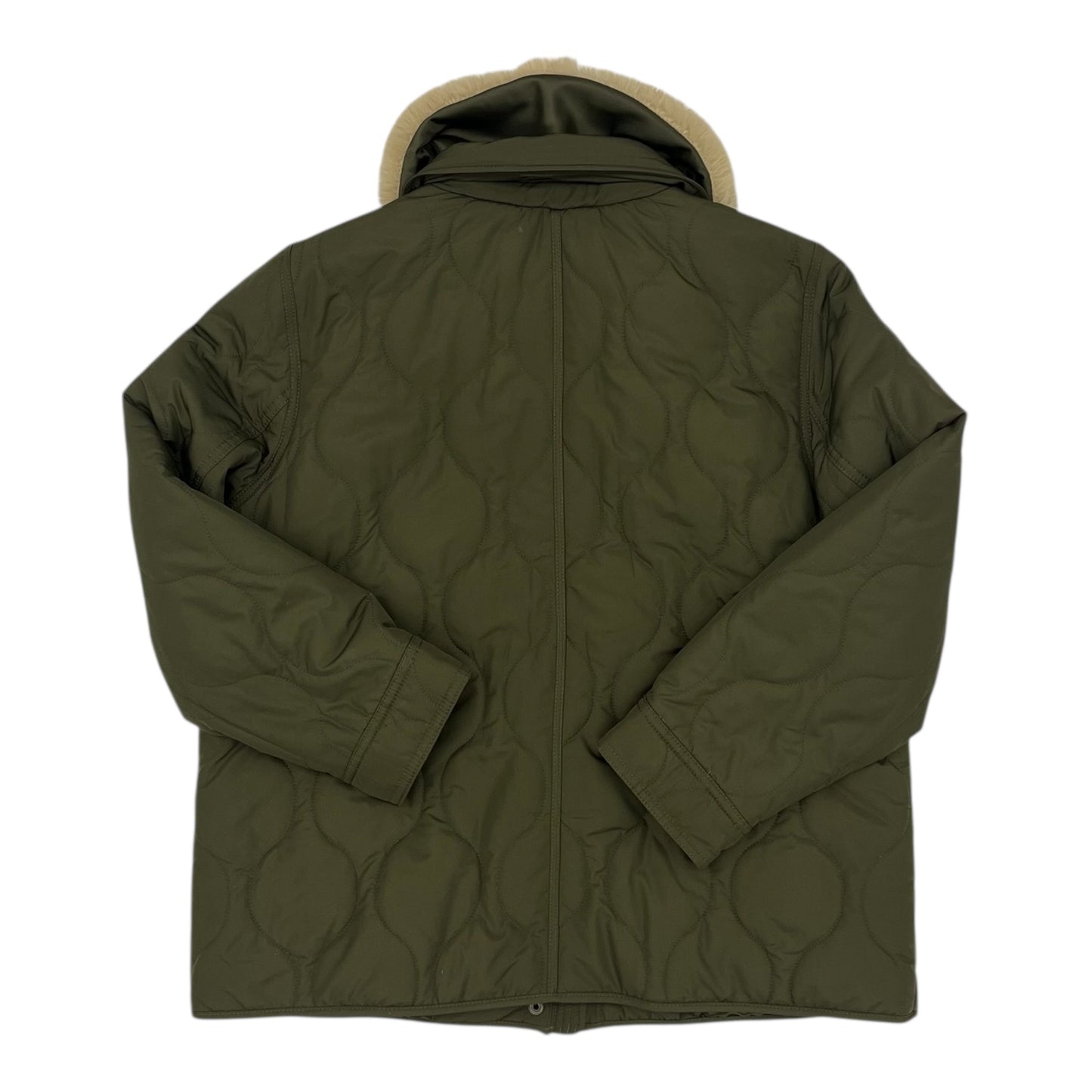 Jacket Puffer & Quilted By Talbots In Green, Size:22Womens